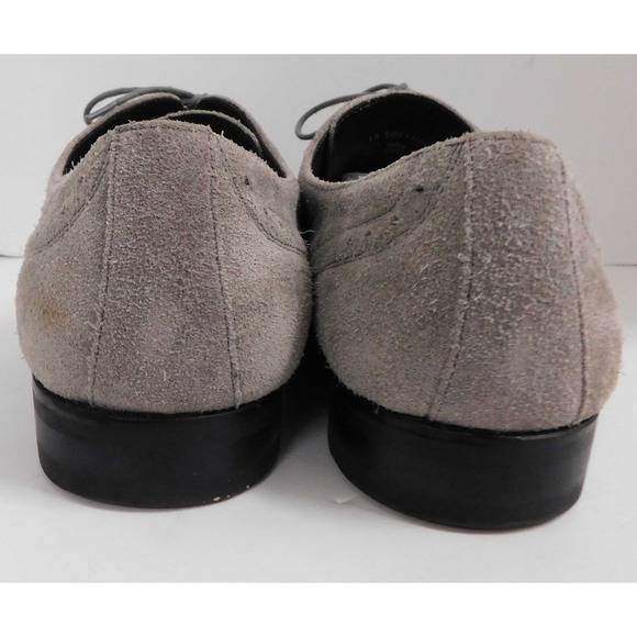 Hugo Boss Black Label Matano Medium Gray Suede Wingtip‎ Lace-Up Shoes  13 main image 6